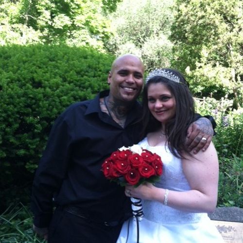 Melissa and Luis... Our first June couple! Married