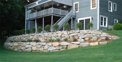 Boulder Wall installed for one of our customers.