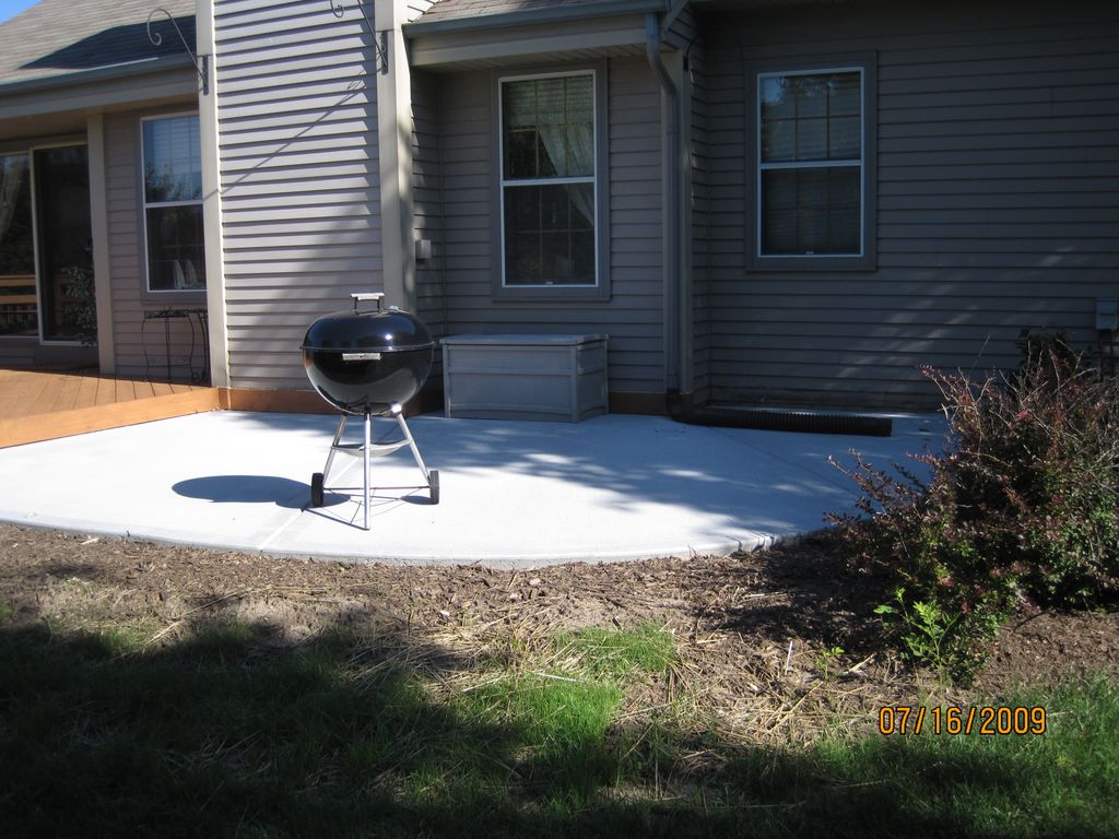 Concrete patio