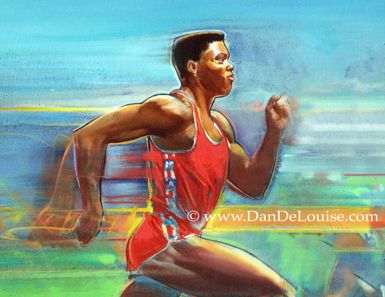 Olympic Track Athlete Portrait. oil
Dan DeLouise