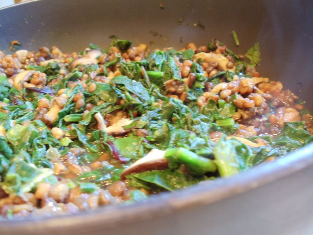 Indian Spiced Lentils and Greens