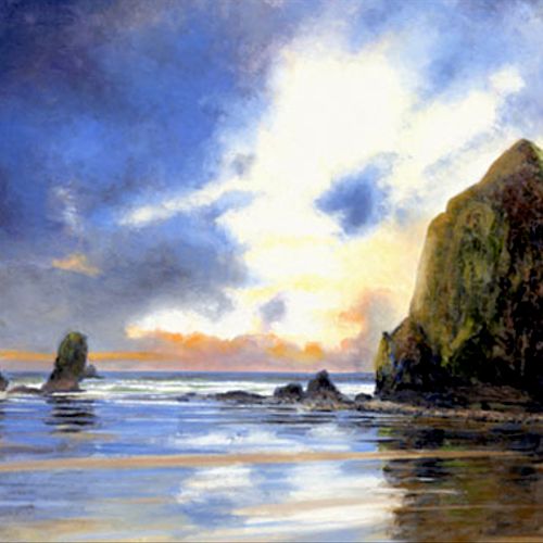 Oil painting seascape by Patrick Howe