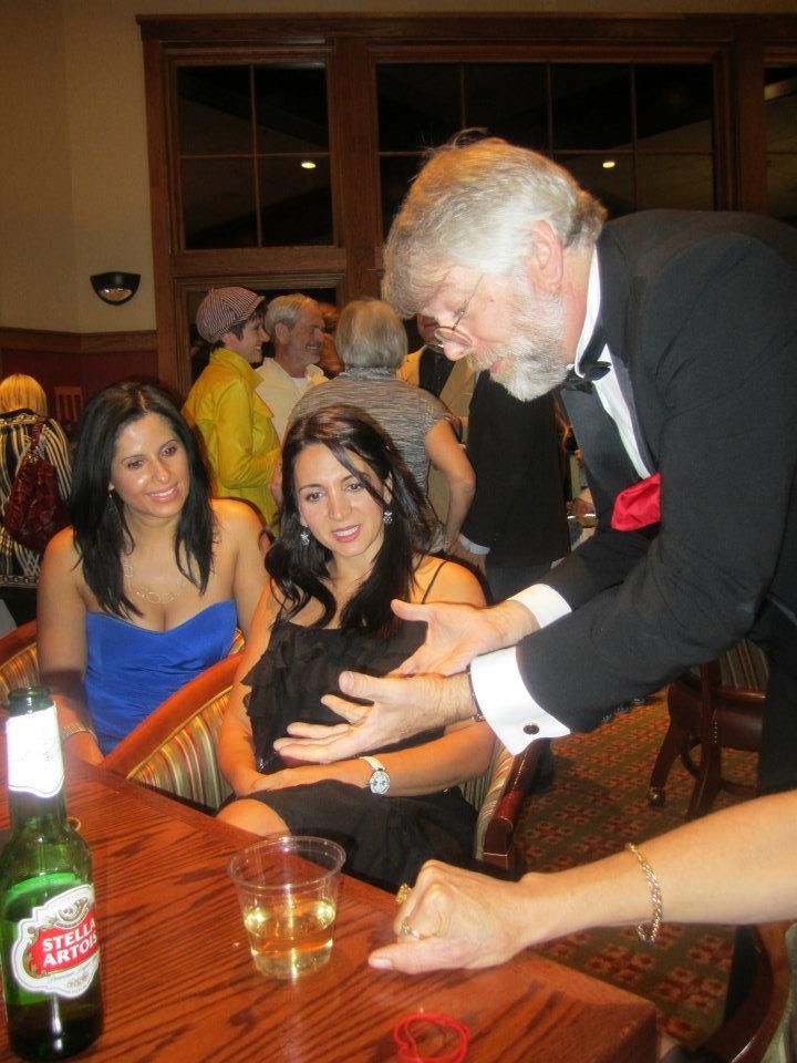 Richard Hatch during a strolling Close-Up performa