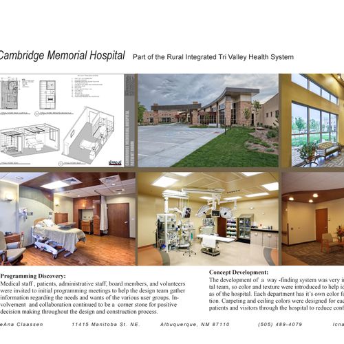 Cambridge Memorial Hospital
In southwest Nebraska,