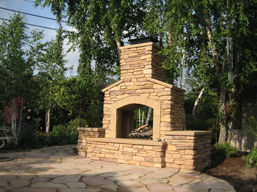 This double-sided fireplace creates an inviting sp