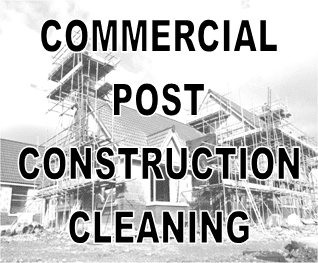Service: Commercial Post Construction Cleaning. 

