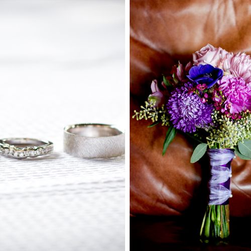 Bouquet and rings