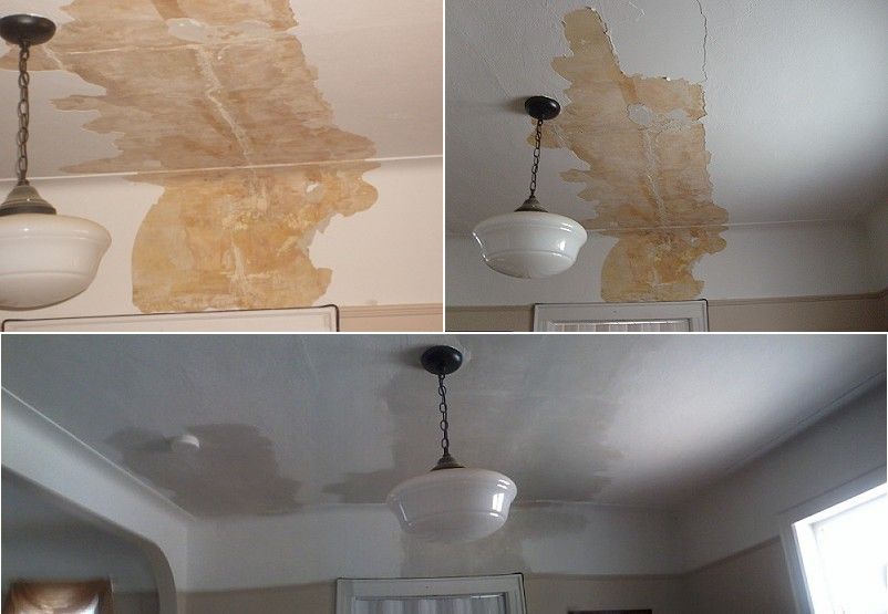 ceiling Repair. Water damage. Work in progress. Oz