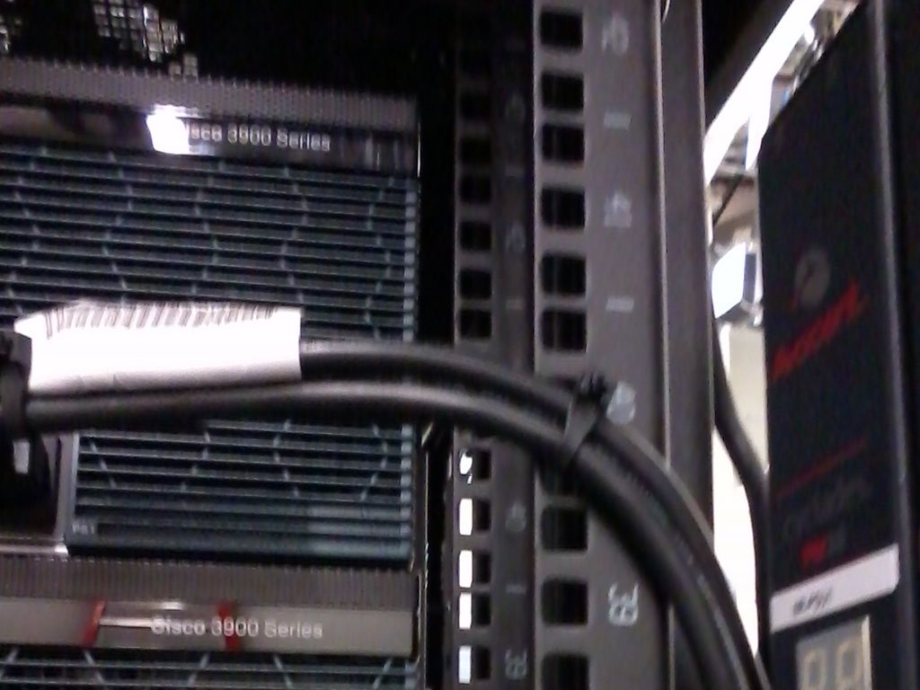 Network fan burn out at hotel head end.