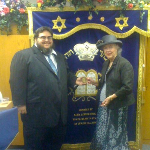 Rabbi Gary with Dr. Joy Mises, z"l