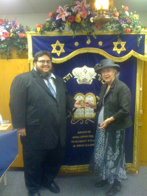 Rabbi Gary with Dr. Joy Mises, z"l