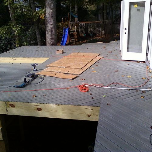 Work in progress on a Deck I built in Roswell Ga.