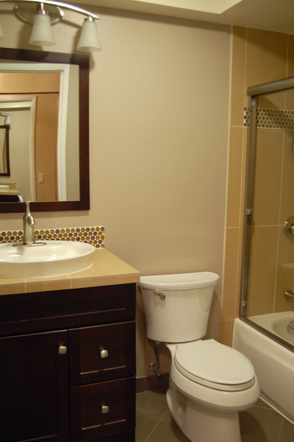 Bathroom remodel in an early 1960's home