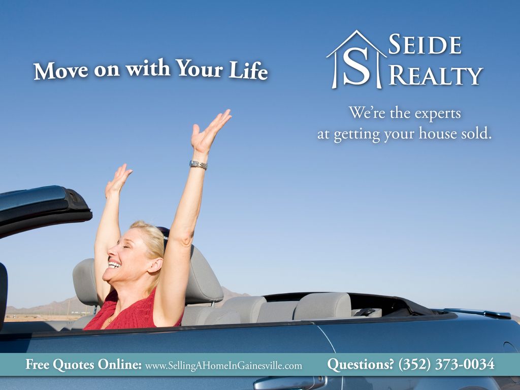 Ready to move on with your life yet?  Call Seide R