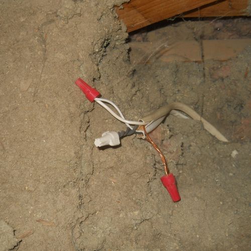 Electrical connections not contained in a proper j