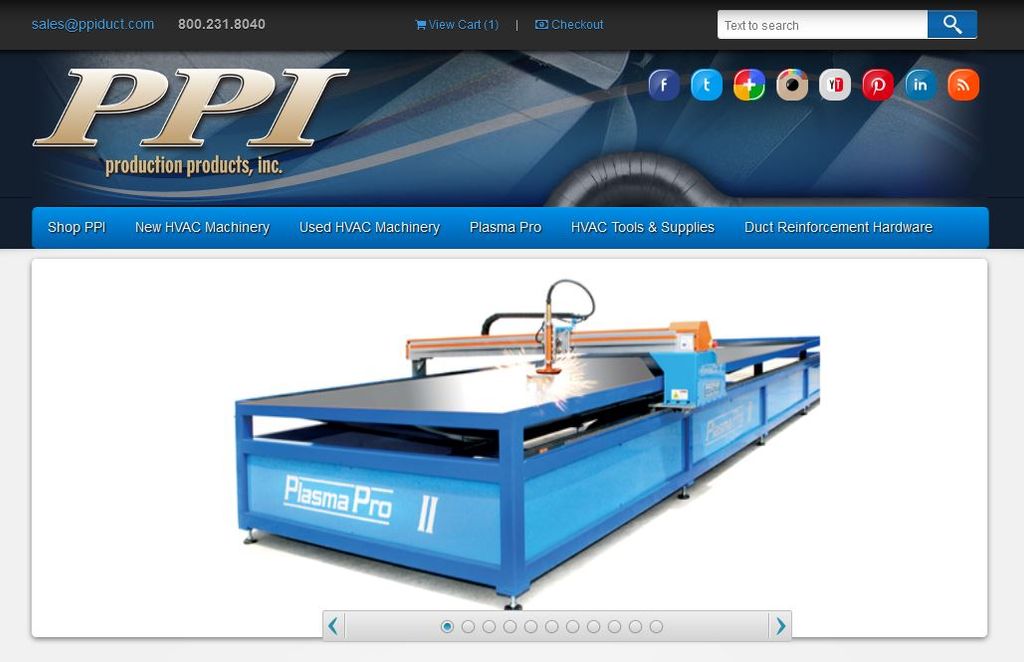 Production Products Website