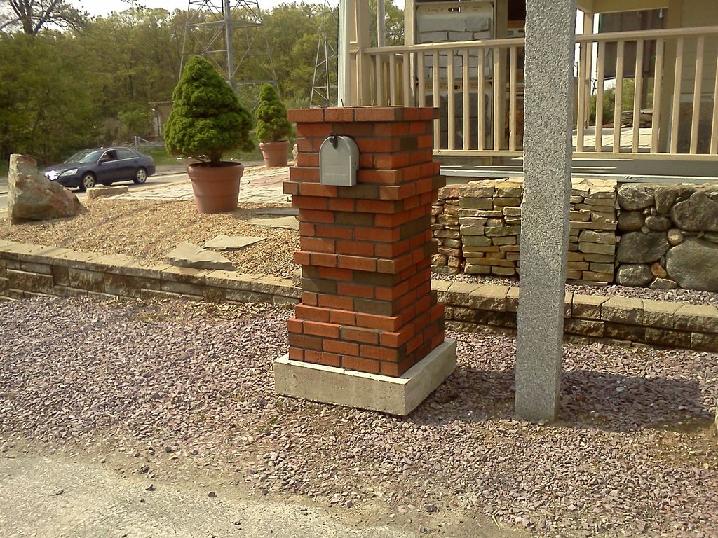 Custom brick mail boxes. We build these in our sho