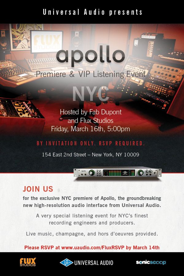 UA Apollo release event @ Flux.