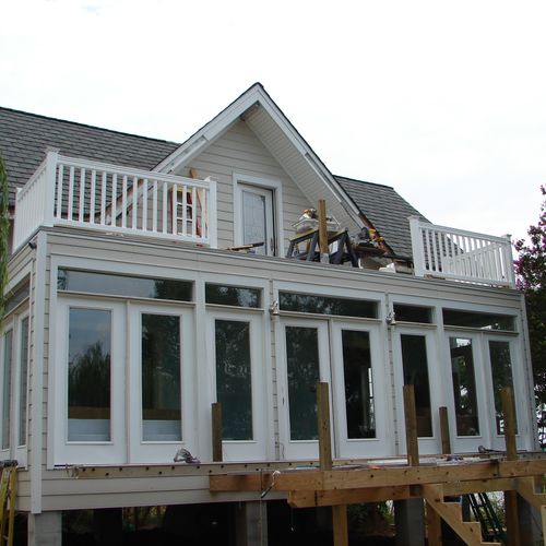 Rebuilt porch