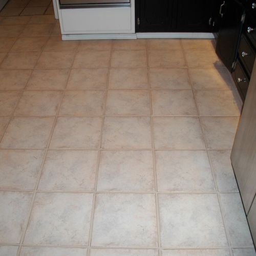 Kitchen floor after
