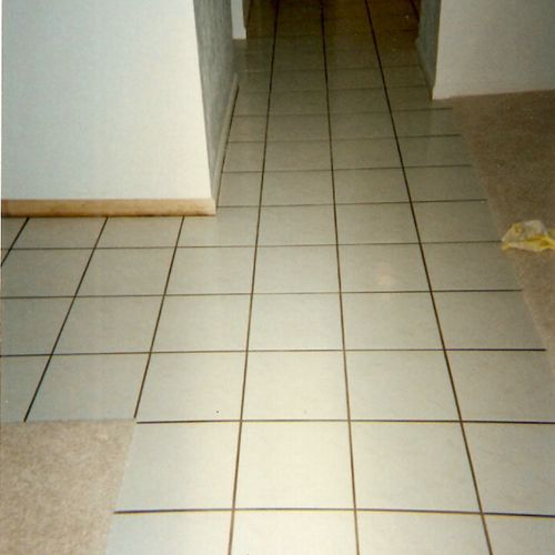 Kitchen floor before