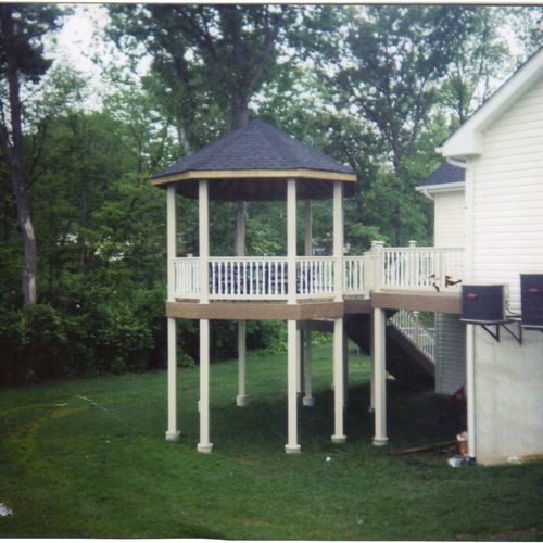 Deck with attached Gazebo