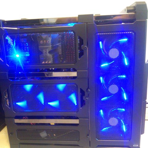 15 Blue LED case fans