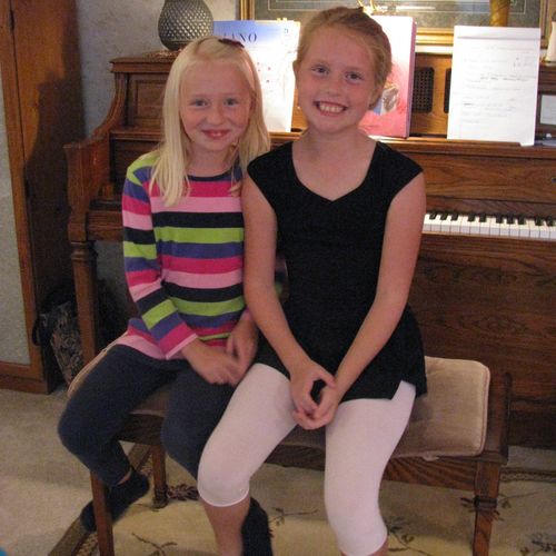 Sisters each enjoyed learning piano.