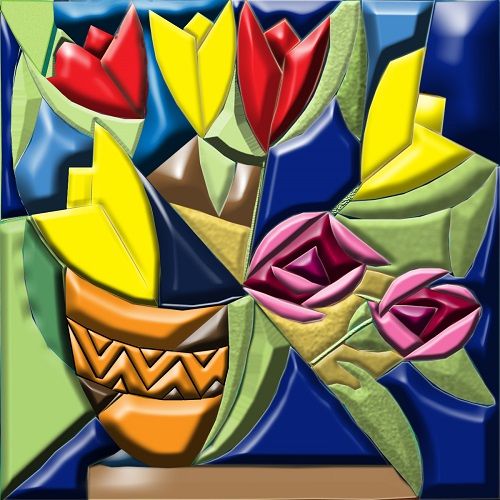 3D Digital re-master of Plant Parade by Wet Canvas
