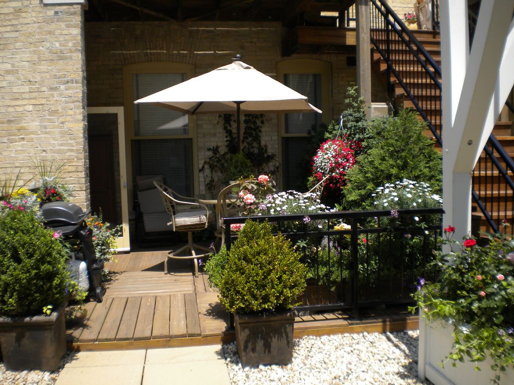 A rich lush patio garden will enrich your life. Ga