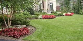 Landscaping provides a warm inviting, look to the 