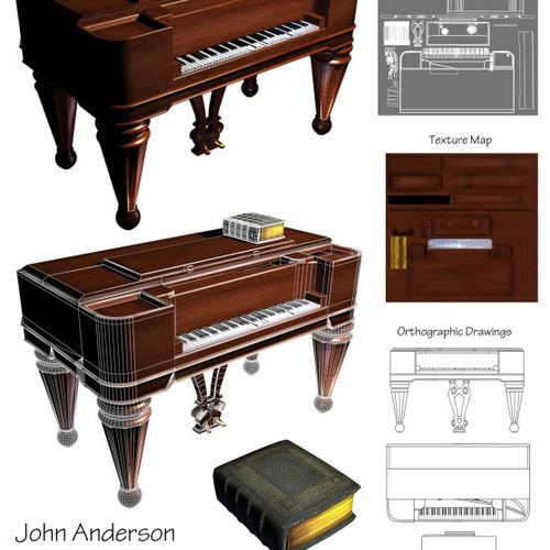 Game Asset - Piano