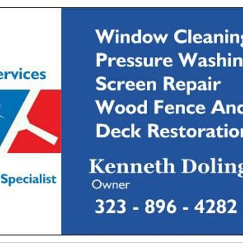 T & W Services Window Cleaning, Pressure Washing, 