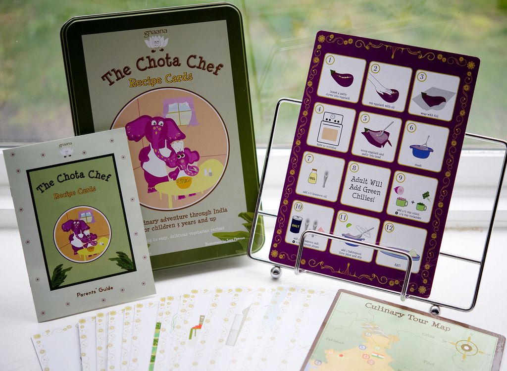 Children's recipe kit. Packaging design, layout an