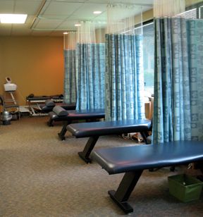 A full physical therapy bay for electrical muscle 