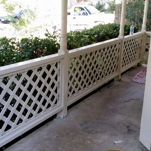 New porch railings