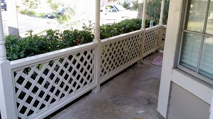 New porch railings