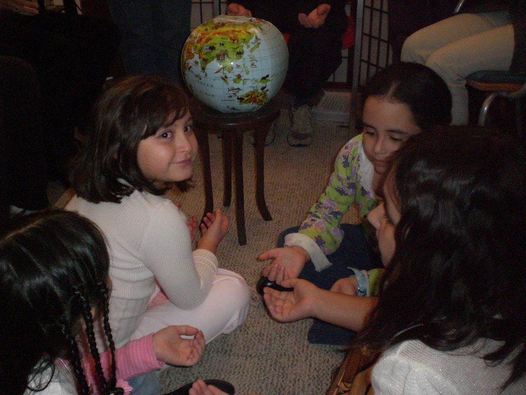 Children sending healing to the earth.