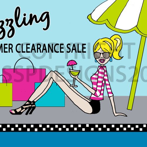 Summer Sale Postcard. This has been very popular w