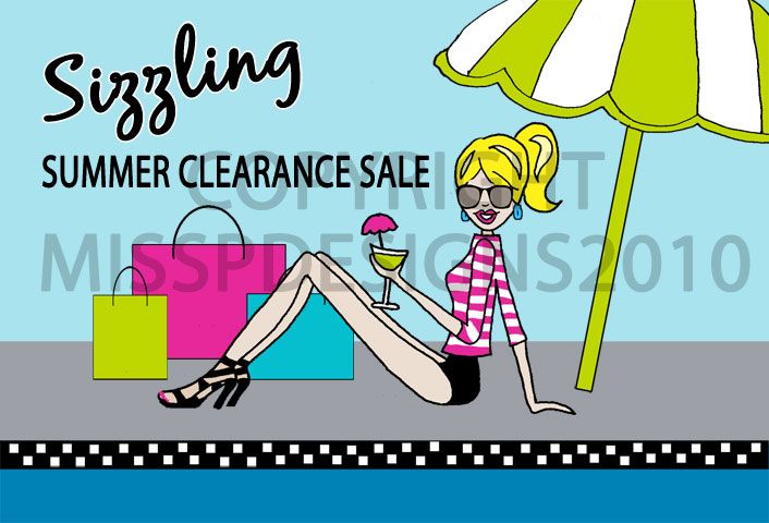 Summer Sale Postcard. This has been very popular w