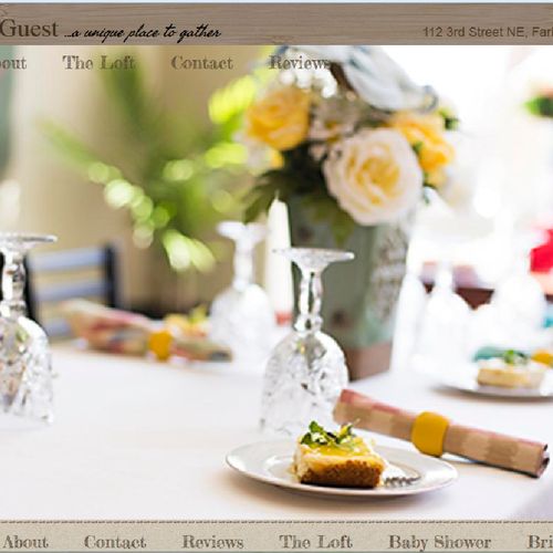 High-end hotel website.  Integrated online booking