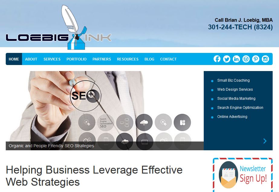 The Loebig Ink web site