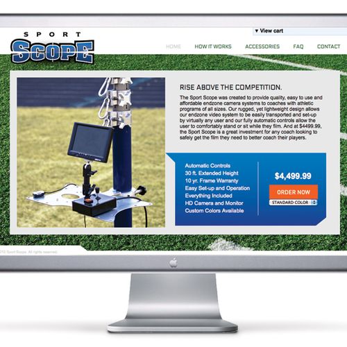 Custom website / E-Commerce solution for Sport Sco