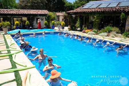 Yoga in the water! How fabulous is that. Great for