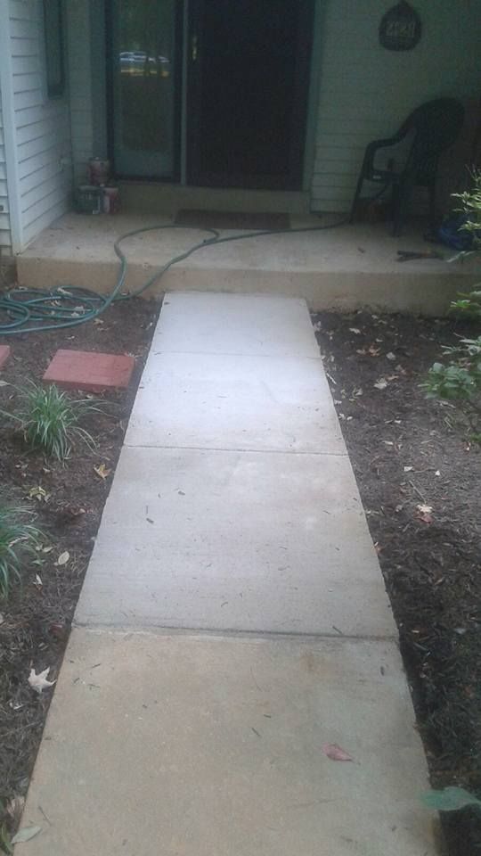 Relayed a sidewalk after the other one was badly d