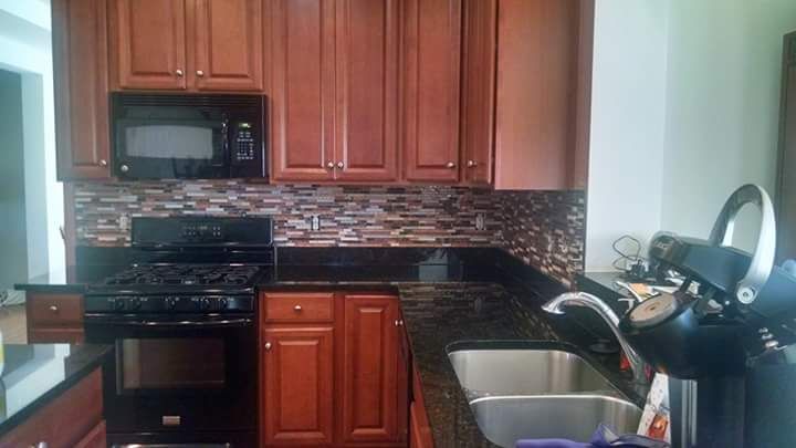 New beautiful kitchen backsplash!