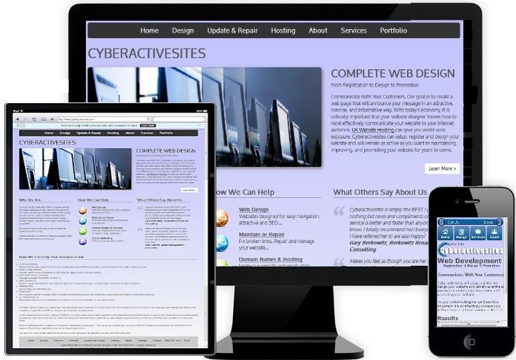 Complete website design and maintenance