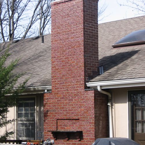 Complete chimney reconstruction.