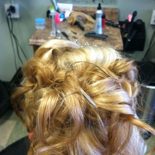 half up-updo for prom!!