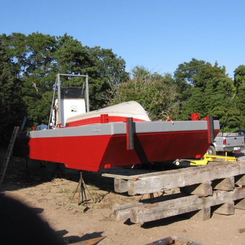 custom barge built for Cape Marine